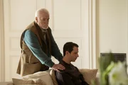 L-R: Logan Roy (Brian Cox) and Kendall Roy (Jeremy Strong)