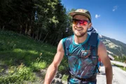 Paul Guschlbauer (AUT1) performs during the Red Bull X-Alps prologue in Wagrain, Austria on June 13, 2019