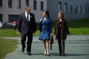 Cadaver" -- Pictured: (l-r) Vincent D'Onofrio as Detective Robert Goren, Camille Chen as Dr. Maya Zhuang, Kathyrn Erbe as Detective Alex Eames -- Photo by: Will Hart/USA Network, Vincent D'Onofrio as Detective Robert Goren, Camille Chen as Dr., Pictured: (l-r) Vincent D'Onofrio as Detective Robert Goren, Camille Chen as Dr.