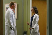 Ein Streit zwischen Owen (Kevin McKidd, l.) und Amelia (Caterina Scorsone, r.) wirkt sich auf die Arbeitssituation von Stephanie aus ...