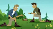 Chris (li.) und Martin verbringen einen Tag in der Natur.