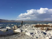 Rob stands on the shores of California’s Mono Lake.