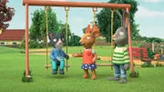 Pip und Posy möchten, dass Mo bei ihrer Show mitmacht. Mo zögert allerdings.