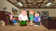 (v.l.n.r.) Meg Griffin; Peter Griffin; Lois Griffin; Chris Griffin