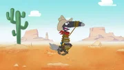 Auch Cowboy sein will gelernt sein.