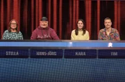 Die Kandidat:innen (v.l.n.r. am Panel): Stella Kunkel, Hans-Jörg Heitmann, Kara Gliem und Tim Kuppler.