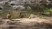 Terra und Shaun am Fluss.