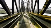 Austria,Passau,View of old railway bridge