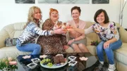 V.l.: Conny, Nadine, Sarah und Kandidatin Elisabeth