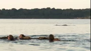 Survivalisten im Wasser.