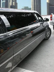 Black limousine