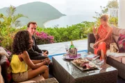 Picture shows: (L-R) DI Richard Poole (BEN MILLER), Camille Bordey (SARA MARTINS), Laura Masters (CAROLINE LANGRISHE)