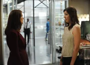 BONES: Brennan (Emily Deschanel, L) asks Angela (Michaela Conlin, R) to be her Maid of Honor in the 'The Lady on the List' episode of BONES airing Monday, Oct. 14 (8:00-9:00 PM ET/PT) on FOX. Bines_Ep904_LadyList_Sc15_0352