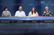 Die Kandidat:innen (v.l.v.r.): Dragana Jeremic, Ilhan Bulut, Julia Vogt und Benjamin Heutschi.