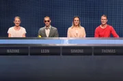 Die Kandidat:innen (v.l.n.r. am Panel): Nadine Schaper, Leon Werner, Simone Bädje und Thomas Müller.