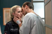 Gewissenskonflikt: Wird Jessy (Farina Flebbe, l.) sich erneut auf ihren Ex-Freund Maxim (Sascha Weingarten, r.) einlassen, obwohl sie gegen ihn wegen Drogenhandels ermittelt?