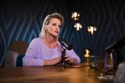 Alexandra Meissnitzer während ServusTVs „Die Gruaberin - Vodcast“ in Salzburg, Österreich am 24. April.