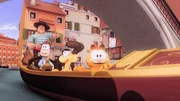 Garfield bei einer Gondelfahrt in Venedig
