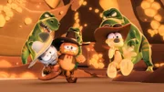 Garfield hat es mit den Bewachern der Glitzerschlucht zu tun.