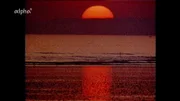 Sonnenuntergang in Armor in der Bretagne.