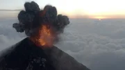 Ausbruch des Volcán de Fuego im Süden Guatemalas.