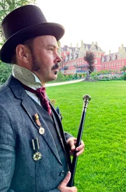 Fürst Pückler im Park von Bad Muskau