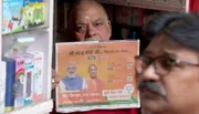 Wahlkampf 2022: Nahendra Modi von der Hindu-nationalistischen Regierungspartei BJP ist omnipräsent.