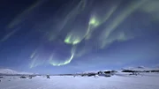 Polarlichter über dem Norden Schwedens.