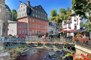 SR-Moderator Michael Friemel und Autorin Anne Strauch in Aachen - Monschau