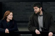 l-r: Robin Ellacott (Holliday Grainger), Cormoran Strike (Tom Burke)