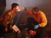 L-R: Owen Strand (Rob Lowe) and Henrietta 'Hen' Wilson (Aisha Hinds)