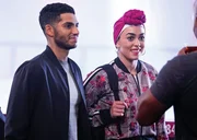 Salim (Mena Massoud, l.); Marjan Marwani (Natacha Karam, r.)