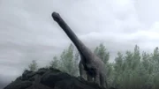 CGI: A titanosaur's long, long neck.
