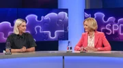 Zu Gast bei Moderatorin Sandra Maischberger: v.l.n.r. Victoria Reichelt (Journalistin) und Petra Gerster (Moderatorin und Autorin).
