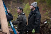 PORT PROTECTION, ALASKA- David Squibb and Robert Jolley work on the community greenhouse.
