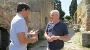 Pozzuoli, Campania, Italy - Steve Burrows and Darius Arya at Pozzuoli Ampitheatre