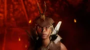 Bei einer Heilung trug die Schamanin vermutlich einen Kopfschmuck, der von den Hörnern eines Rehbocks gekrönt war. Solche Geweihkappen sind beispielsweise in Sibirien und Nordamerika vielfach für Schamanen belegt. Außerdem trug sie eine Kette aus Tierzähnen. Insgesamt 50 Zähne befanden sich in ihrem Grab, die meisten waren sorgfältig durchbohrt.