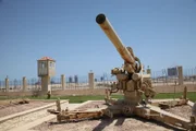 Flak 88mm anti-aircraft gun at the El Alamein Military Museum.