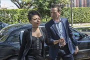 L-R: Sonja Percy (Shalita Grant) and Special Agent Christopher (Lucas Black)