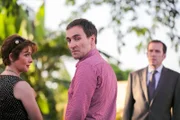 Pictures shows: (L-R) EMMA FIELDING as Astrid Knight, DEREK RIDDELL as Patrick Knight and BEN MILLER as DI Richard Poole