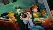 Um nach Lyman zu suchen, fährt Angie zusammen mit Jon, Garfield und Odie in ihrem Jeep Richtung Dschungel.
