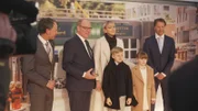 Eröffnung Monaco: Fürst Albert und Charlene mit den beiden Kindern, Gebrüder Braun