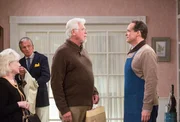(v.li.): Julia Duffy (Amanda), George Hamilton (Spencer Blitz), Barry Bostwick (Thomas), Diedrich Bader (Greg Otto).