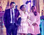 Carlos Gomez (Rafael), Belissa Escobedo (Natalie), Lisa Vidal (Mari).