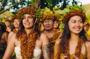 Tänzerinnen auf Nuku Hiva, der Hauptinsel der Marquesas