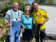 Ralle, Frau Schulz und Claus.