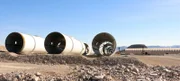 LAS VEGAS - Construction of the Hyperloop in the Nevada desert where workers are building a high-speed transportation system of the future which will allow people to travel from Los Angeles to Las Vegas in minutes.