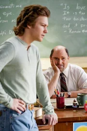 L-R: Georgie Cooper (Montana Jordan), Mr. Lundy (Jason Alexander).