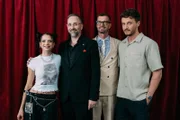 (v.l.n.r.) Nina Chuba; Kurt Krömer; Joko Winterscheidt; Tommi Schmitt