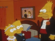 Grandpa erklärt, dass nur Lisa und Bart den Drehbuchpreis verdient haben.